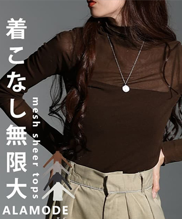 メッシュシアートップス
