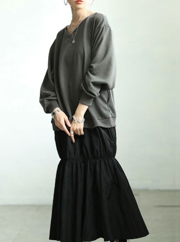 レディース 大人 上品 ティアードフレアのドッキングワンピース