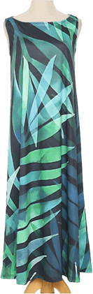 ボタニカルリーフのマキシワンピース