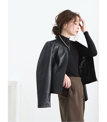 上質ラムレザージャケット