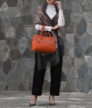 日本製ハンドメイド多機能牛革バッグ