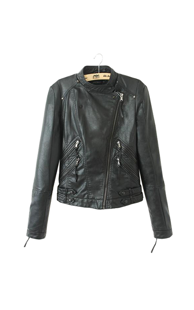 ダブルのタイトシルエット ライダースジャケット