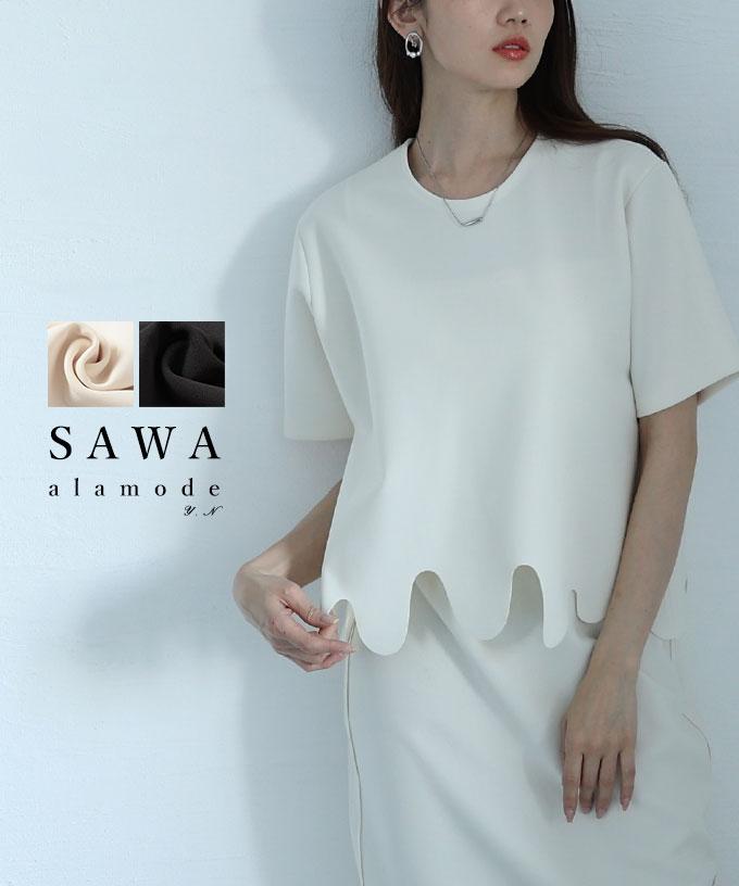 ラフにキマるスカラップデザイントップス【5月22日20時販売新作】