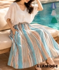 ���f�B�[�X ��l ��i �C���h�ȃt���A�X�J�[�g�y7��25��20���̔��V��z almam-6212